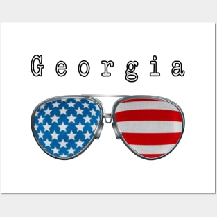 AMERICA PILOT GLASSES GEORGIA Posters and Art